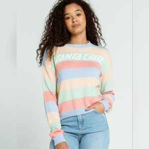 Colorful knit Santa Cruz sweater